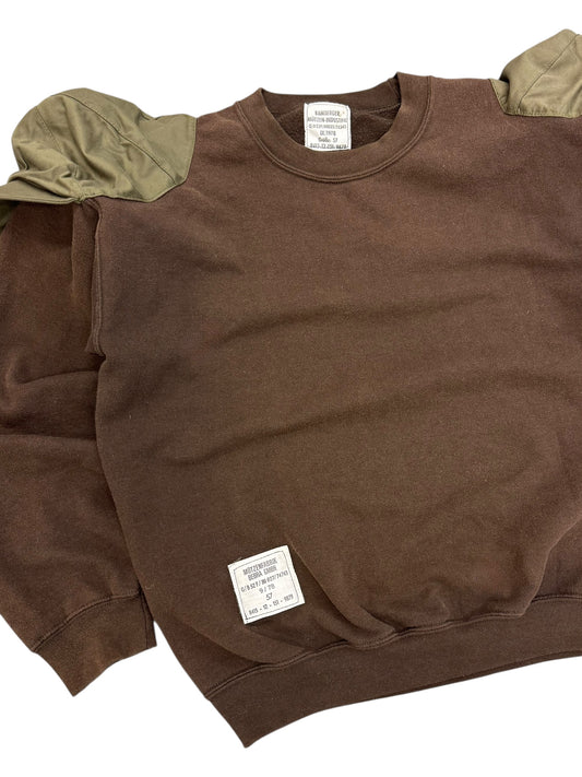 Shoulder Cap Sweatshirt Brown