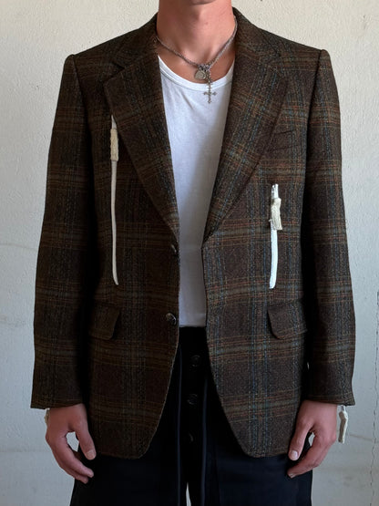 Checked Zippers Blazer