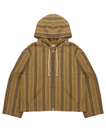 Lniana bluza z kapturem w stylu renesansowym