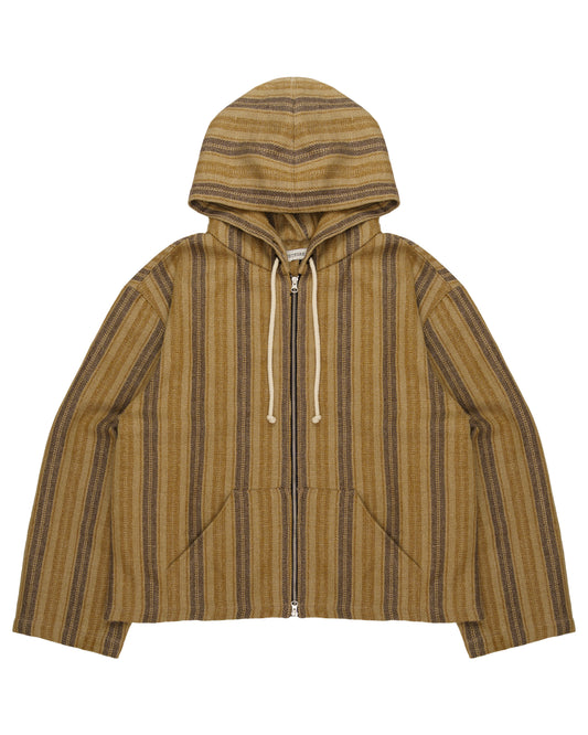 Lniana bluza z kapturem w stylu renesansowym