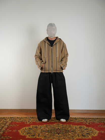 Lniana bluza z kapturem w stylu renesansowym