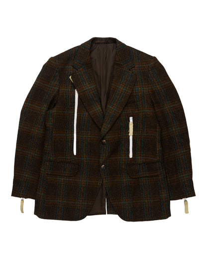 Checked Zippers Blazer