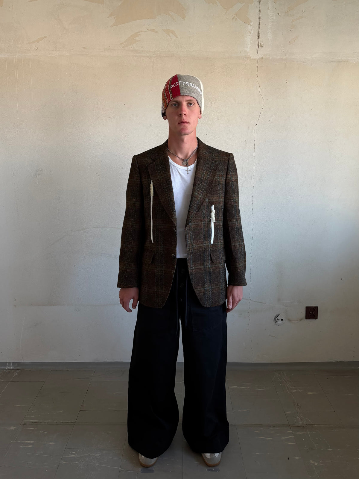Checked Zippers Blazer