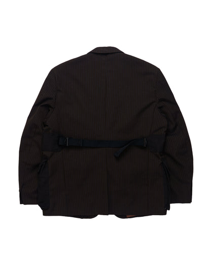 Pinstripe Cargo Blazer