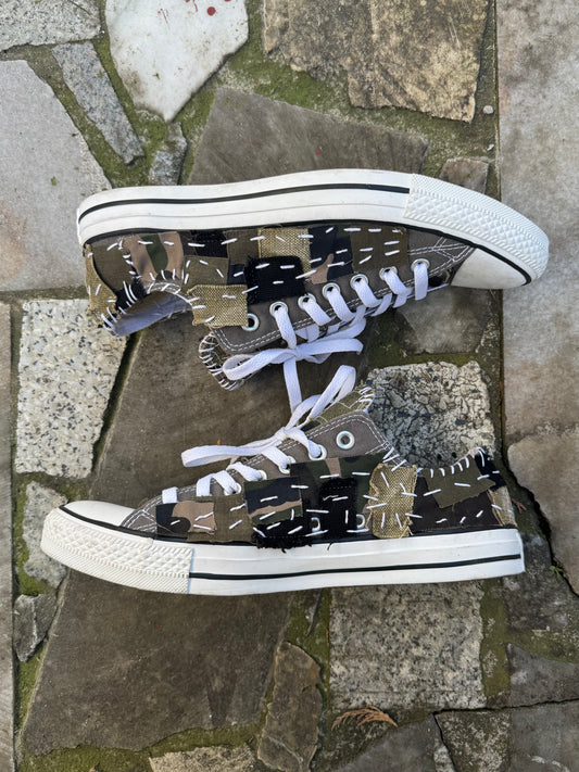DUSTYGREENDUTY Patchwork Converse